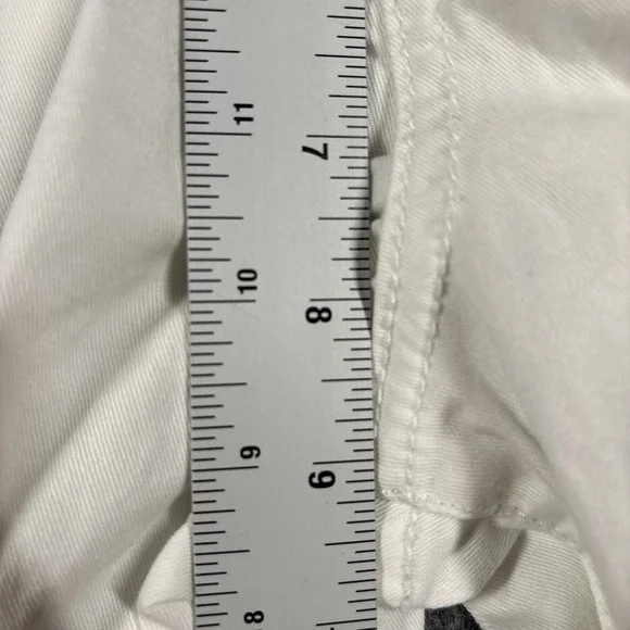 Jag Jeans Womens Size 8 (Fits 30x22) White Jeans Classic Fit Stretch Crop - Picture 11 of 14